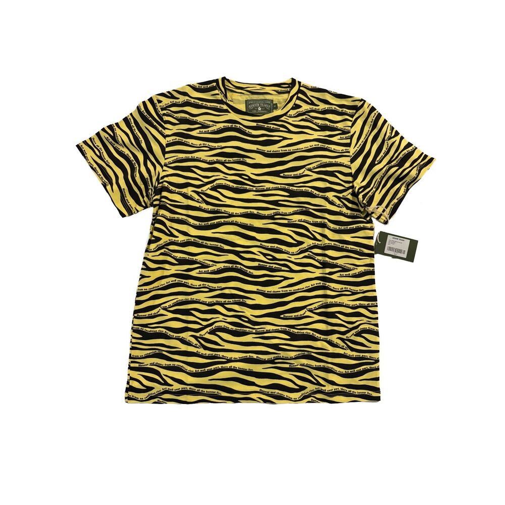 Denim Tears 'Zebra Print' Tee yellow S